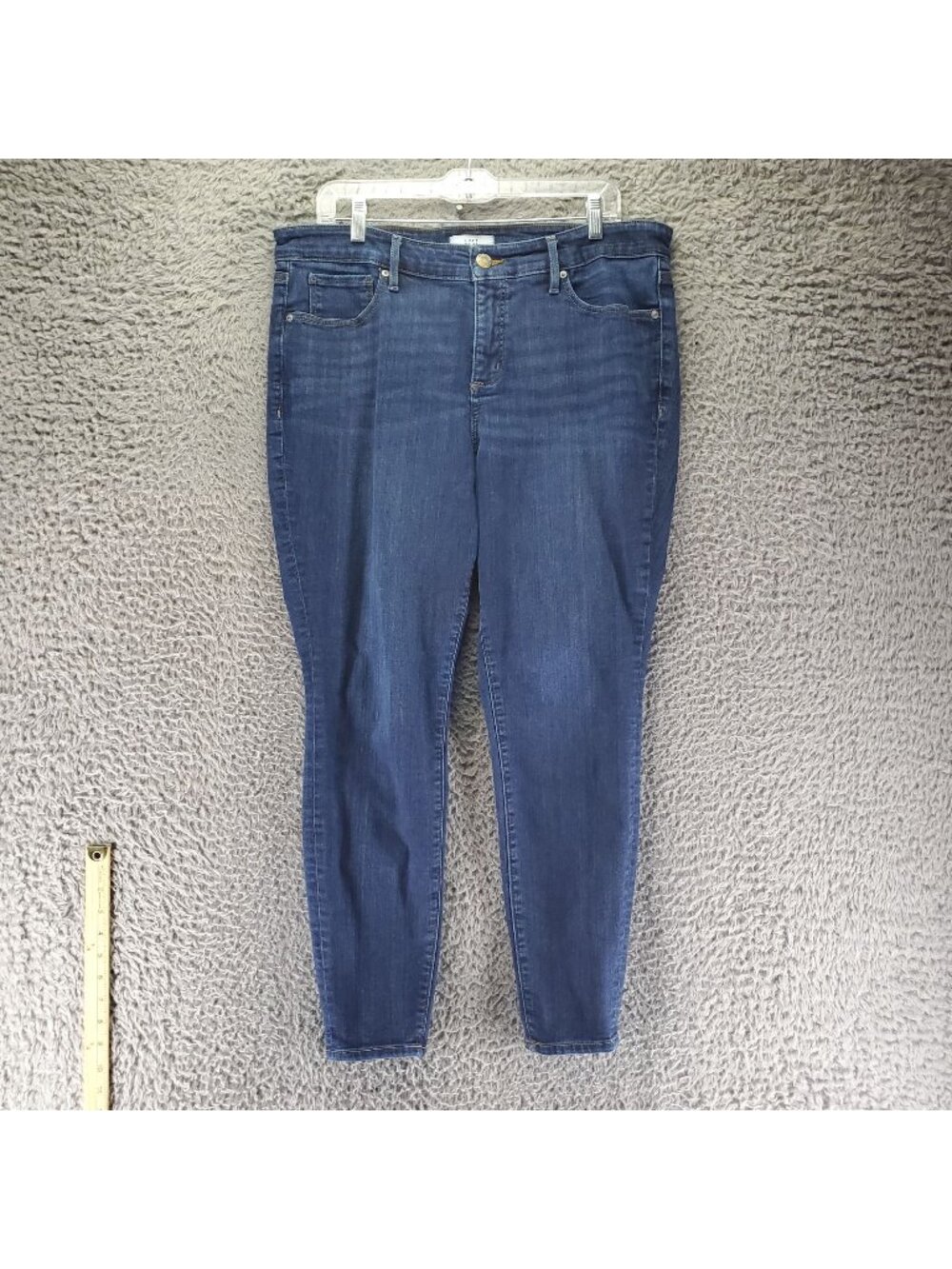 Loft Plus Jeans Womens Size 16 Blue High Waist Skinny Denim Stretch *Read*